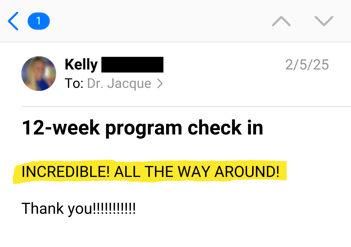 12 Week Child ADHD Program Feedback Doctor Jacque ADHD Masterclass Program Testimonial INCREDIBLE ALL THE WAY AROUND