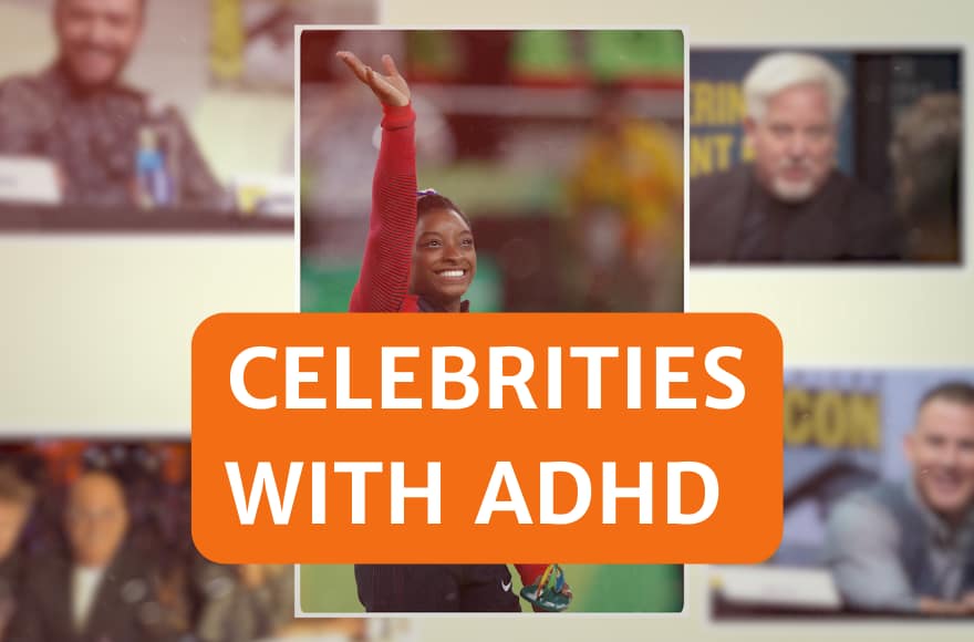 Blog post image of celebrities with ADHD Blog post image of celebrities with ADHD