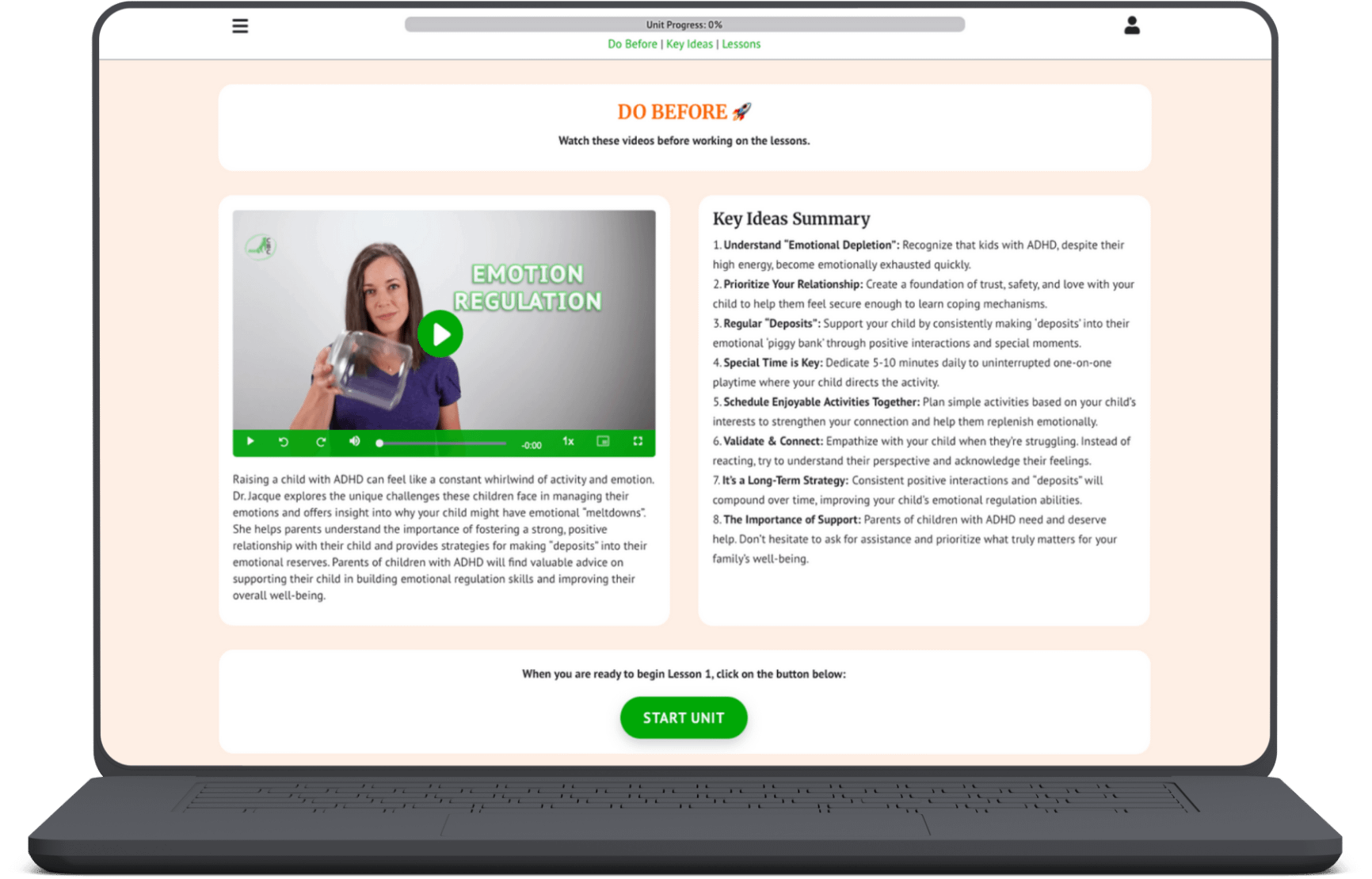 Six online modules inside our user-friendly web-app to make ADHD parenting easier.
