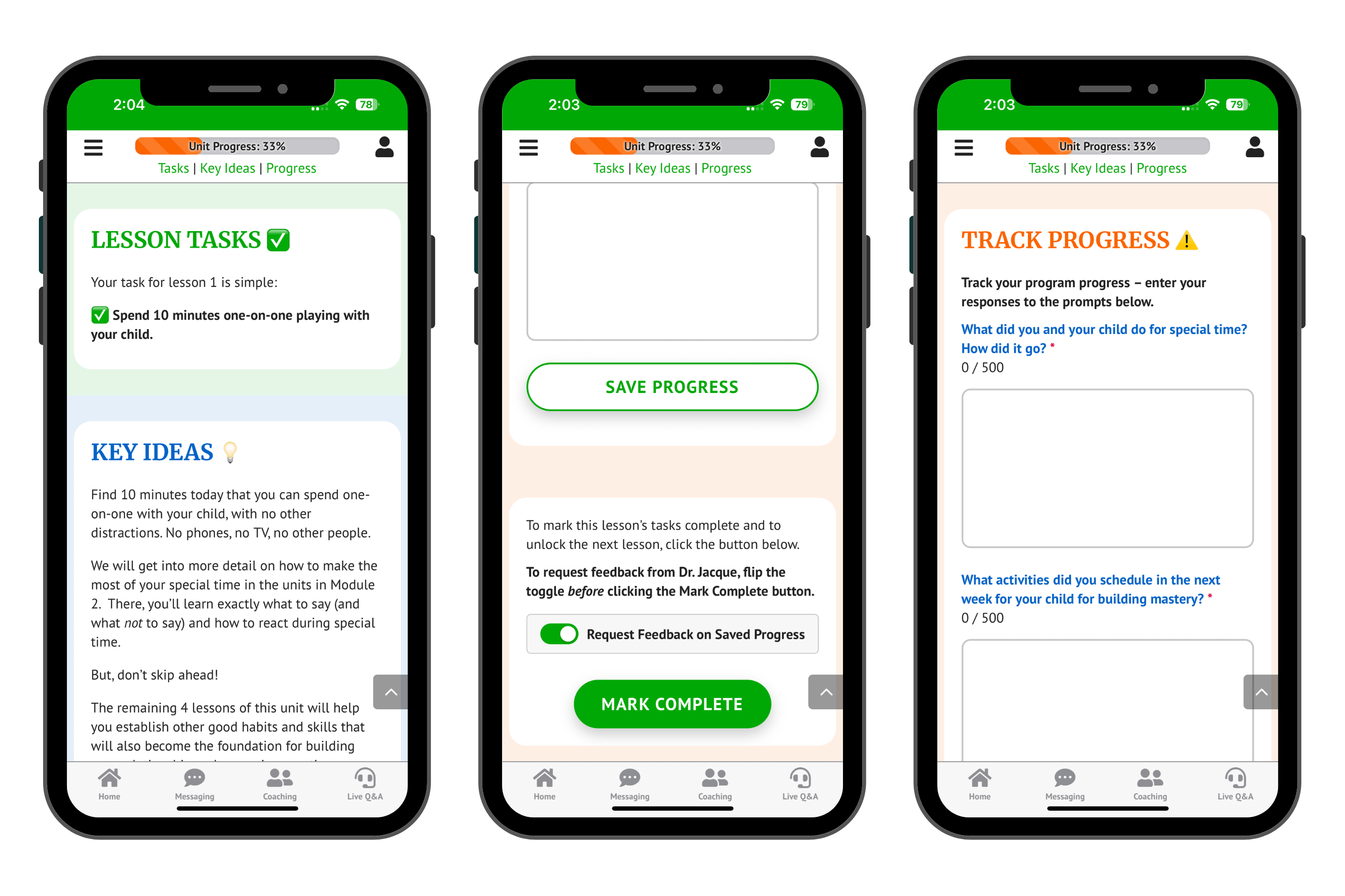 Turn lesson insights into daily progress.