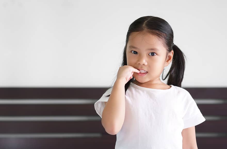 Image of a girl struggling with child anxiety that has become a problem - Child Behavior Clinic